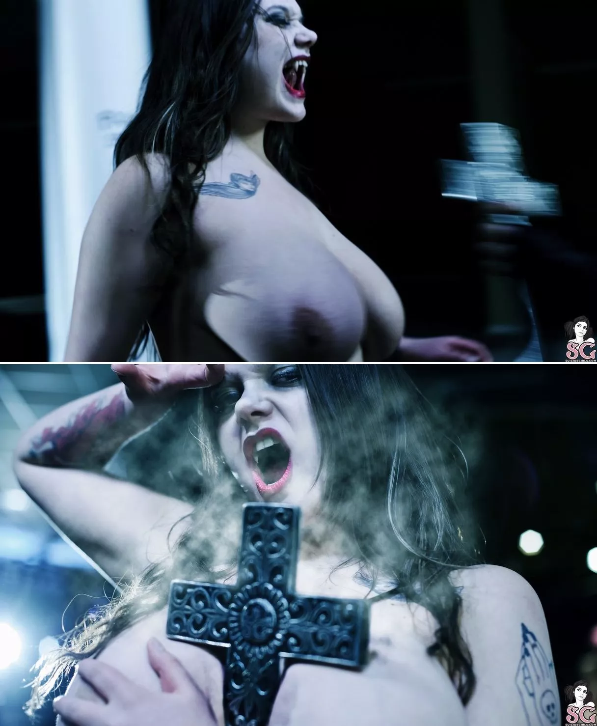 Would you survive this vampire attack? 🗡️ Model: Clio posted by SuicideGirls