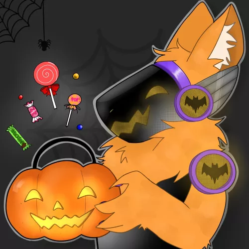 Halloween proto! Would you give him candy? [art by me] by lovecorepaws