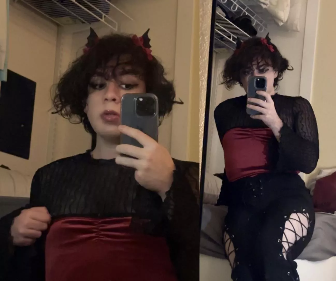 if i bit your neck, do you think you'd turn into a vampire or a femboy? posted by delete__forever