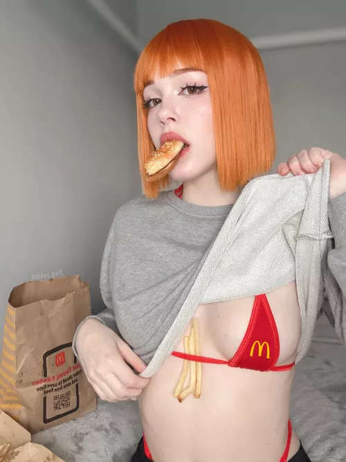 McDonald's girl (self) by Emfoxpng