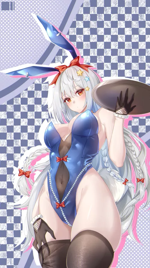 Waitress Bunny Skadi [Arknights] by CheetahSperm18