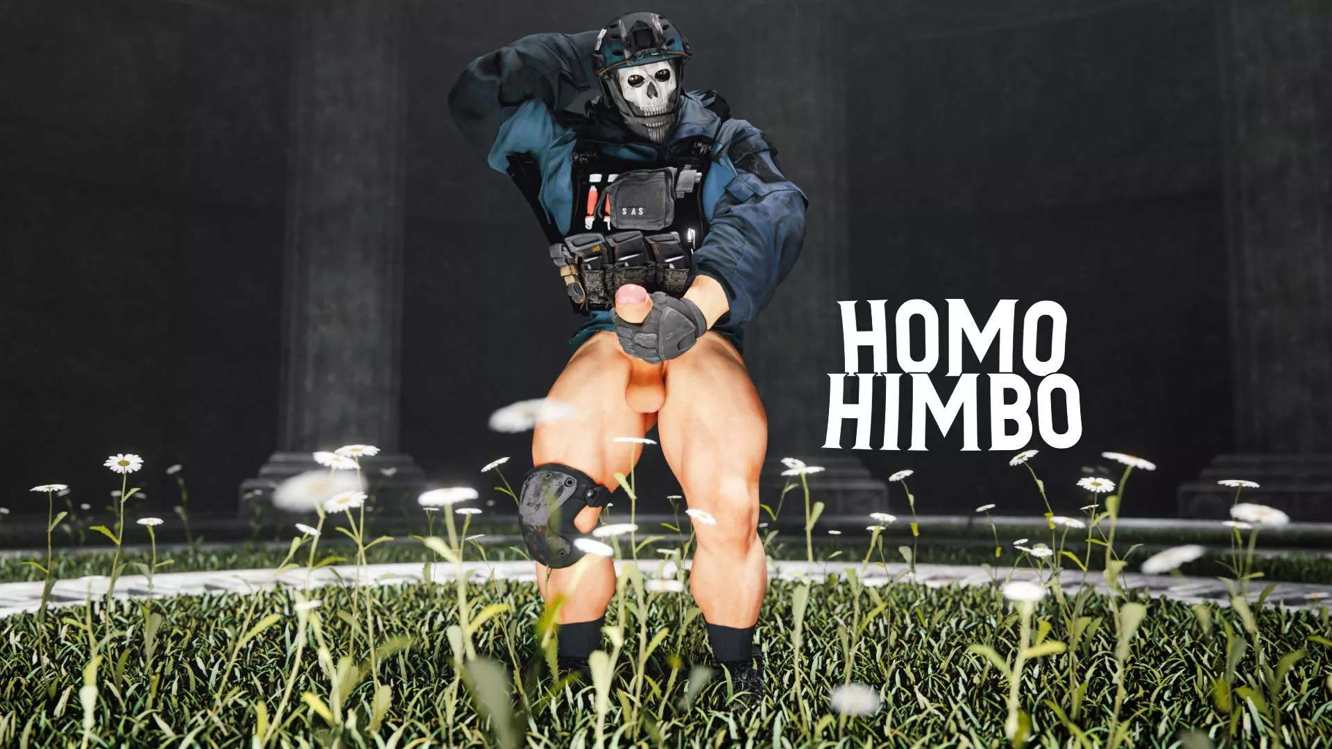 We love Ghost and his big cock 😈 (@HomoHimbo on Twitter to support!) posted by homohimbo_