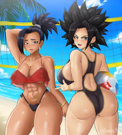 Kale and Caulifla (Francis SLV) by PMatty73