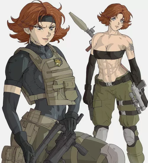 meryl from metal gear solid [yoracrab] by TheTMoneyMan