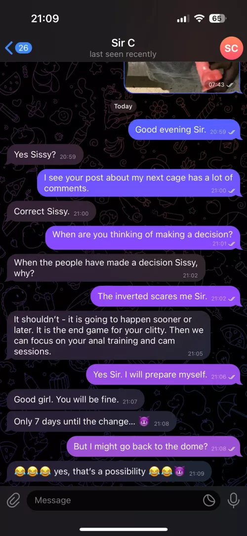 Poor sissy, it will be what it will be… 😈 by Limp-Iron-1234