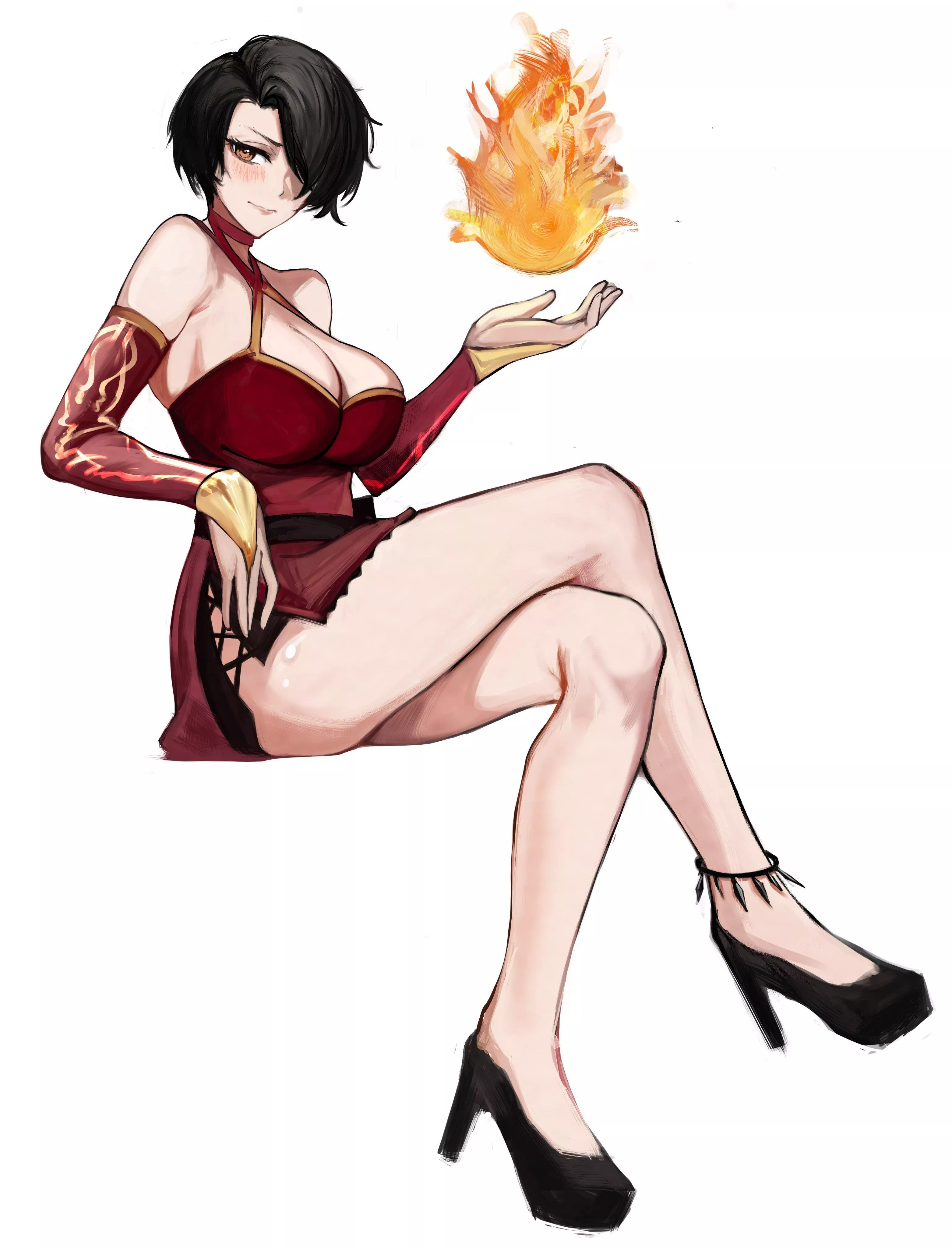 V3 Flashback Cinder [@nero_watch] posted by FadedNeonzZz