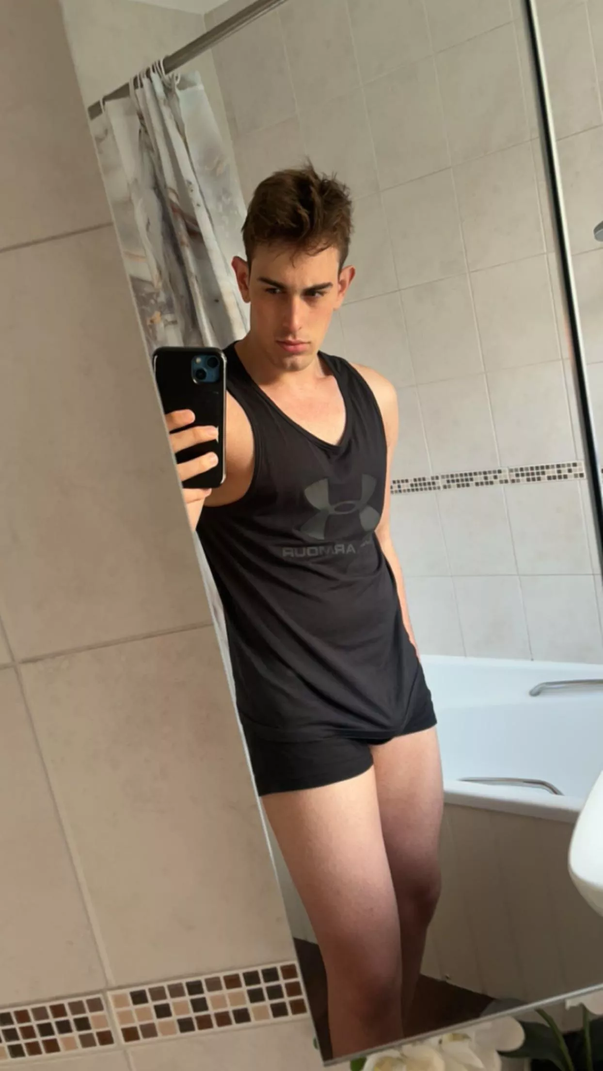 I walk around the house with nothing below, just underwear 😇 posted by AlejandroRose03