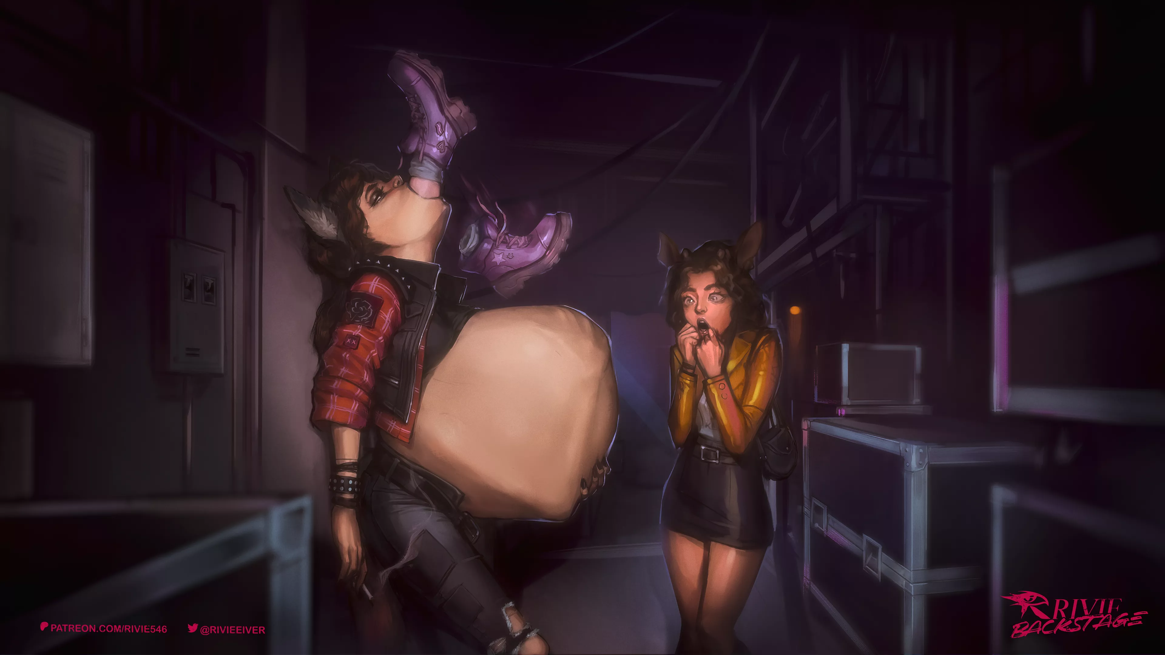 {Image} Backstage (art by me) posted by Rivie_Vore