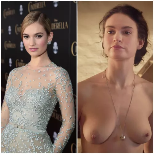 Lily James (on/off) by Slow_Owl5983