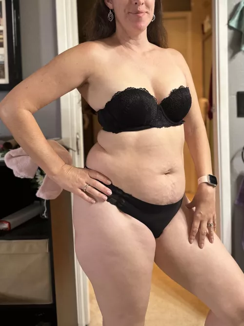 Mombods still look good in matching bra and panties right? by eve3313