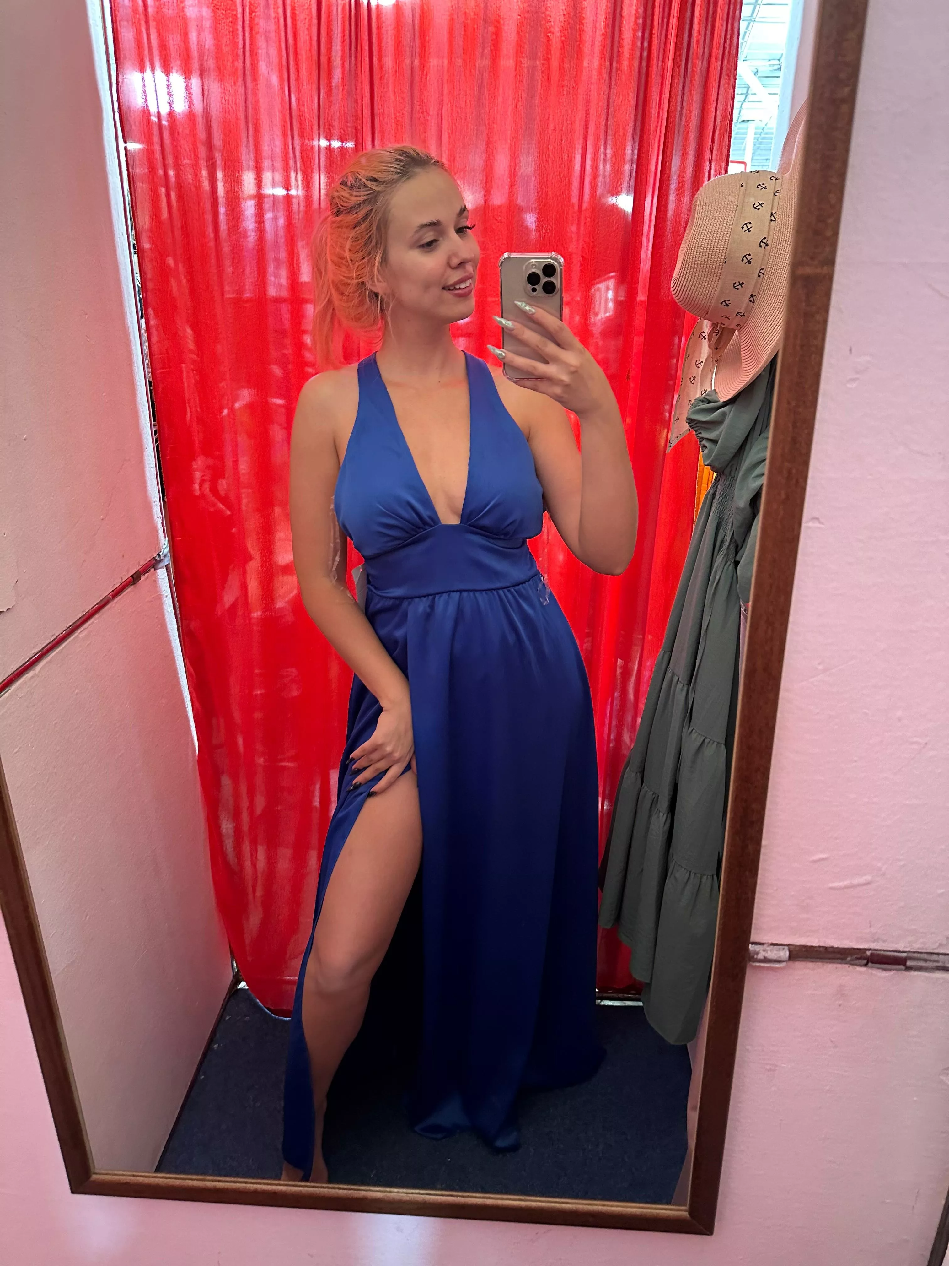 Sexy blue dress, should i take it? posted by CharmingMistress