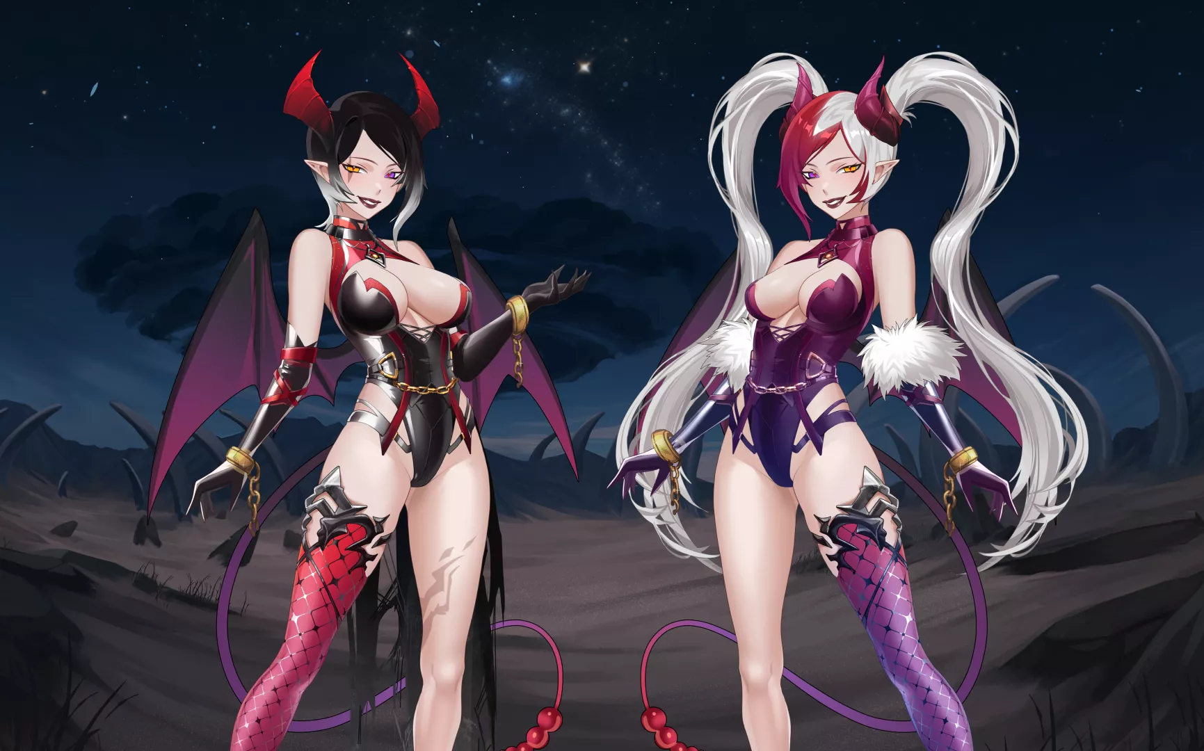 Twin Succubi (AURA) posted by WANDERER_GAME