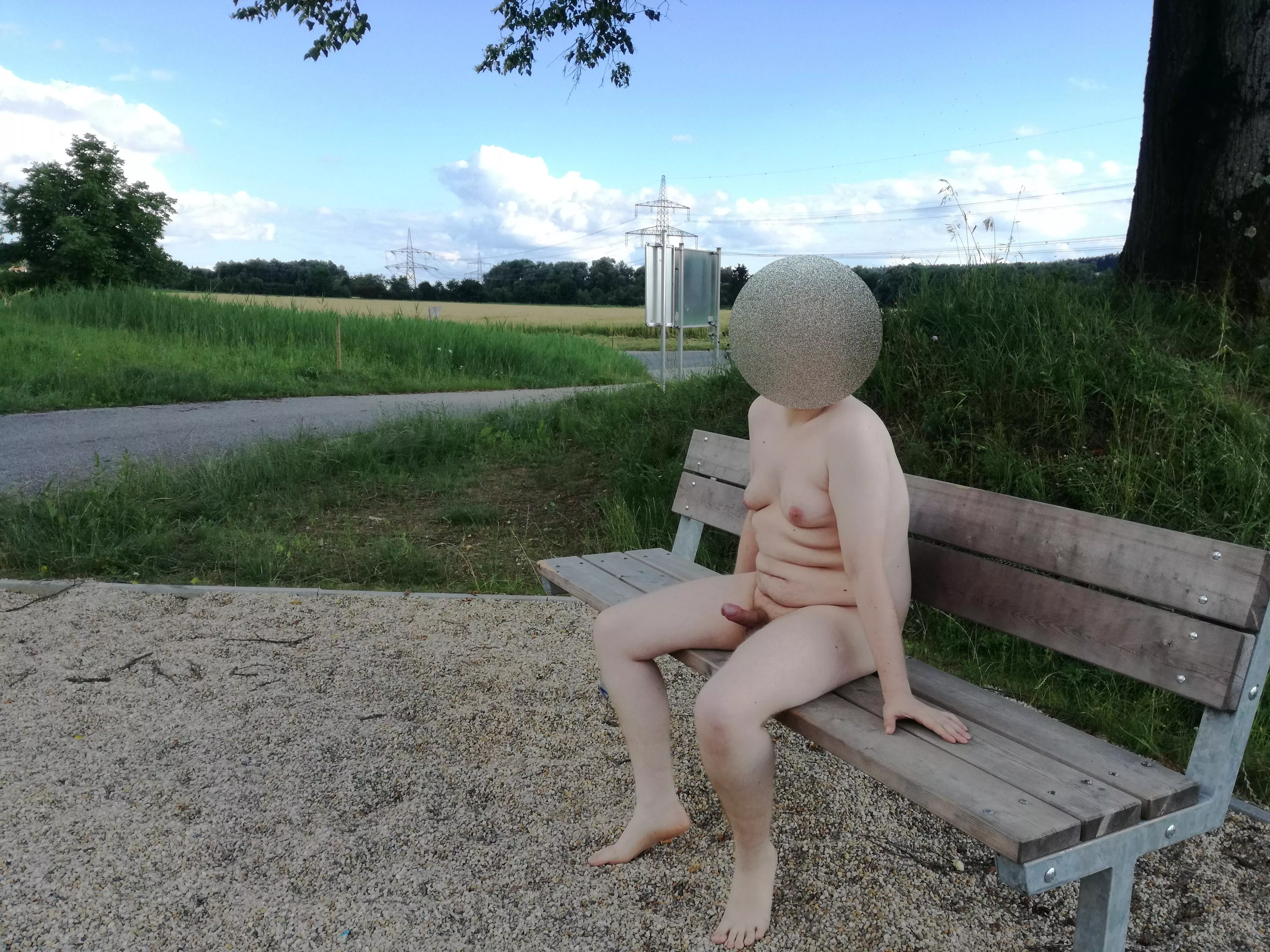 A short rest next to the cycle path. posted by expelledfromreality