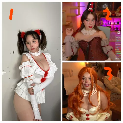 Clown girls for Halloween ( 1. Celine, 2.Jodi 3.Rae) by aSmuttyNation