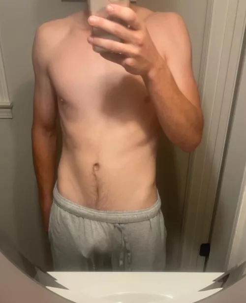 Enjoy my cock and balls outline by burnitdown696