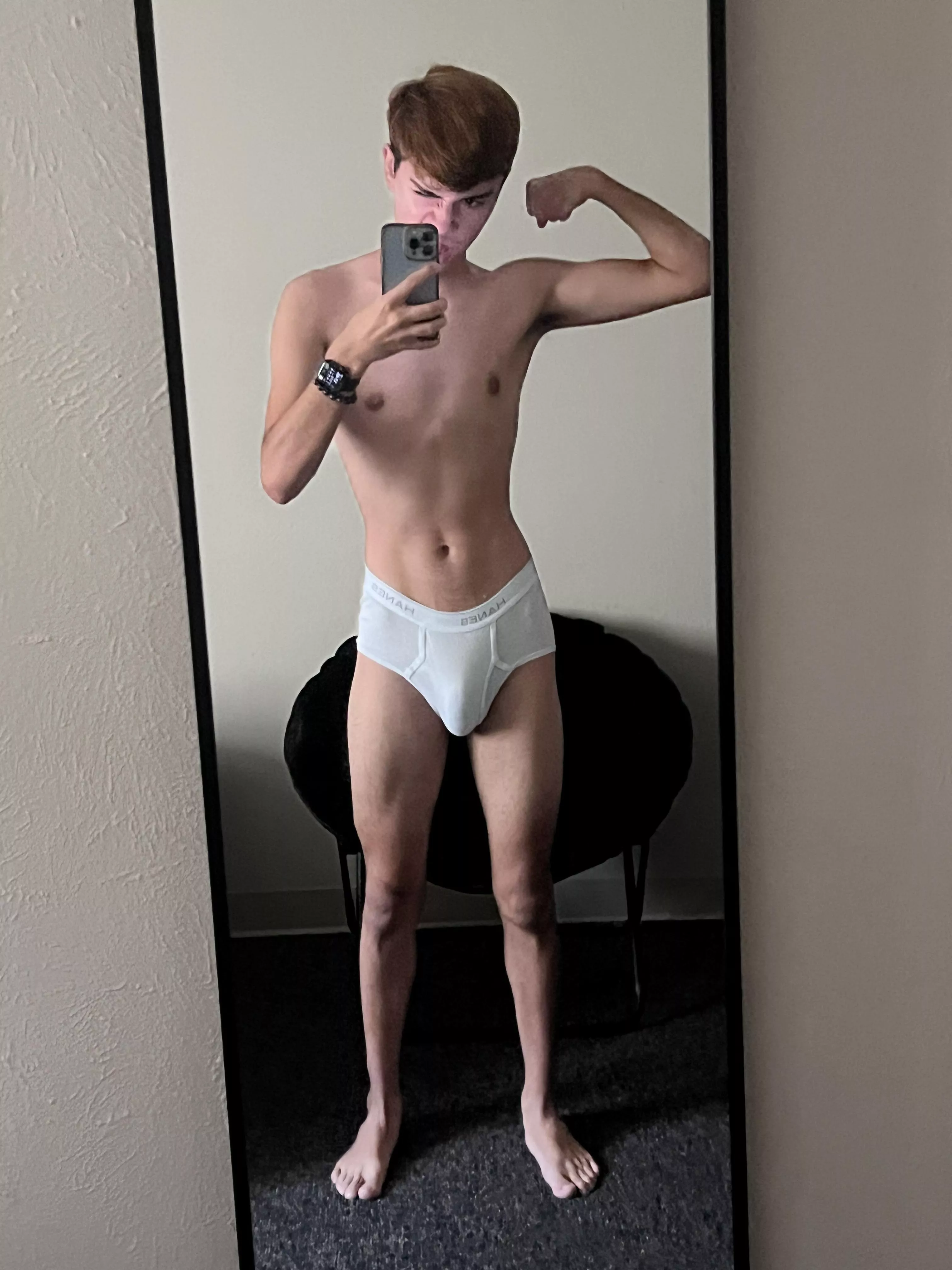 flexing in my undies posted by fullbloodstar