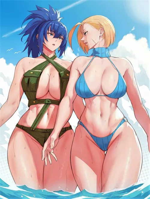 Leona and Cammy by Anagumasan by PMatty73