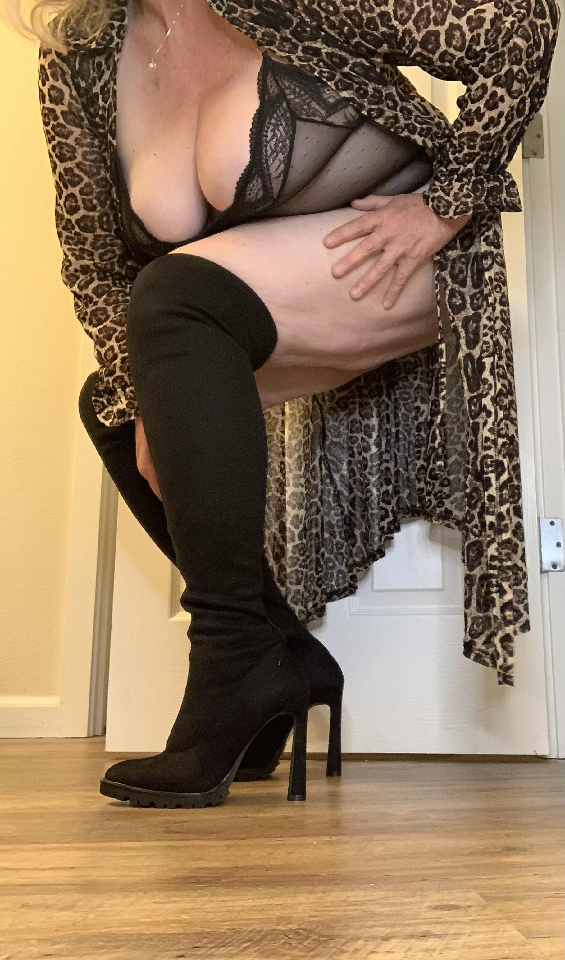 Leopard print and boots are the sexiest posted by EurogirlinOR