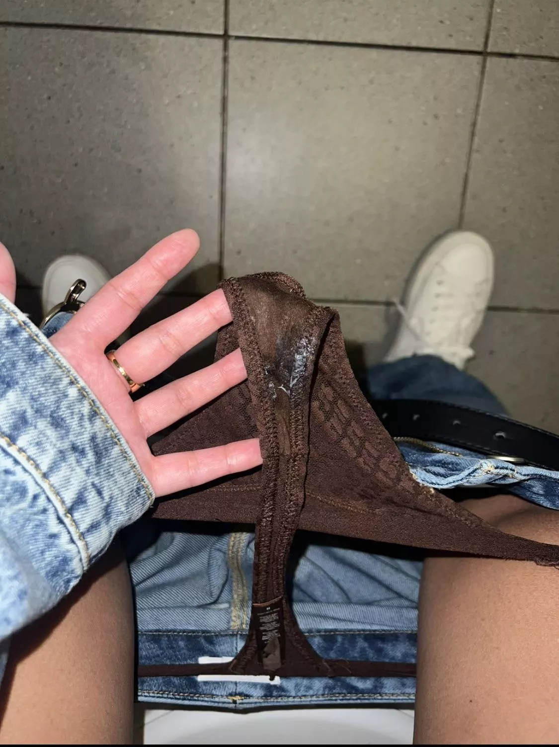 Random redditor commented asking how wet my panties were, probably didn't expect a response but I was dripping so no choice really posted by Hawaiian_Fun