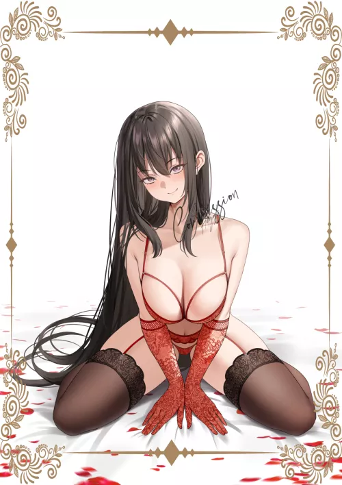 Red Lace & Gloves [Artist's Original] by CheetahSperm18