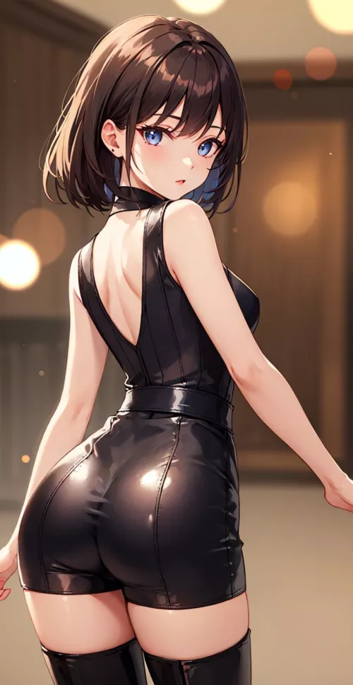 Tight Black Outfit by CheetahSperm18