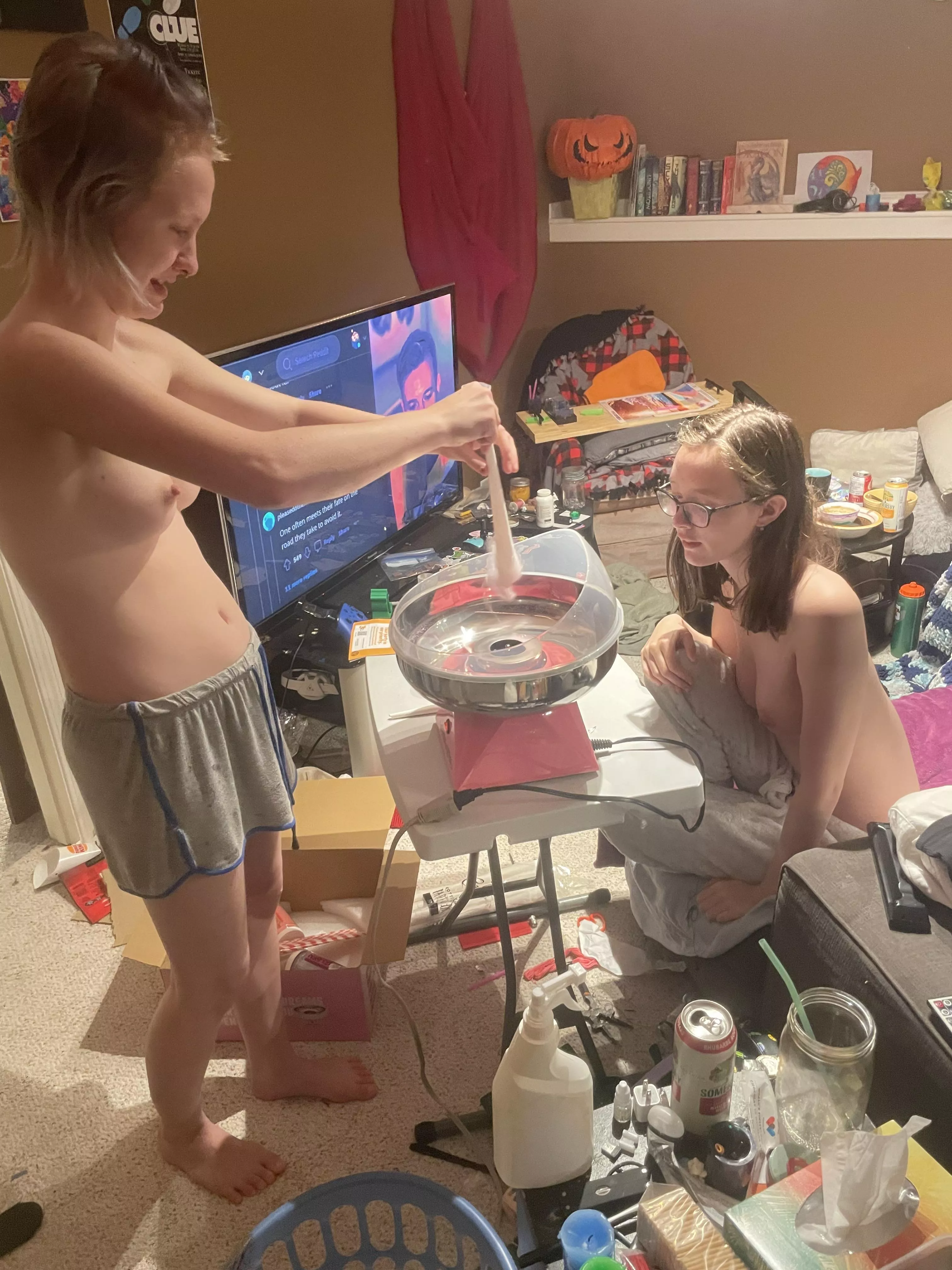 Yep just making some cotton candy posted by TheNerdAndHerBird