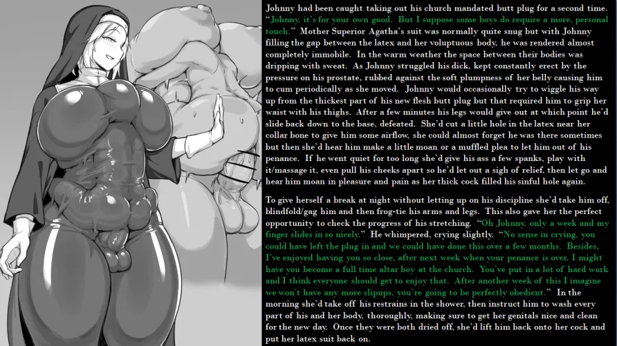 Nun's Flesh Butt Plug Encasement Punishment by ymous42