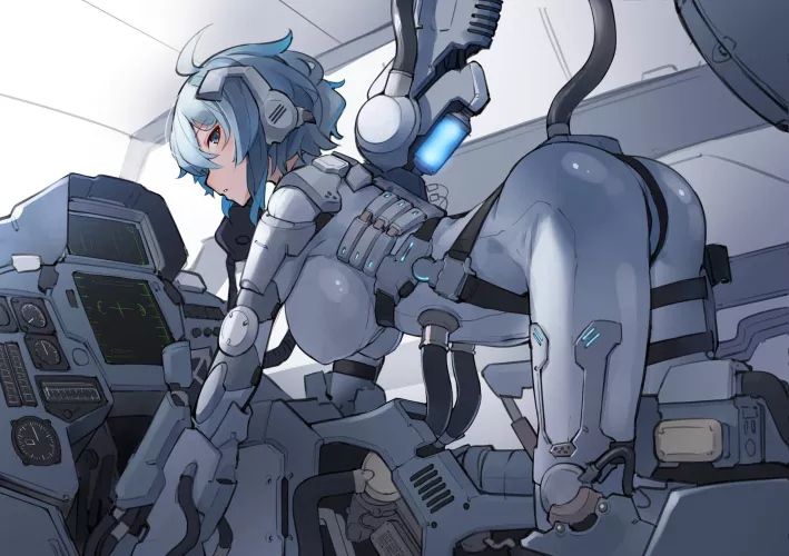 Pilot Suit controlling the mech (Ringobatake) [Original] by llamanatee