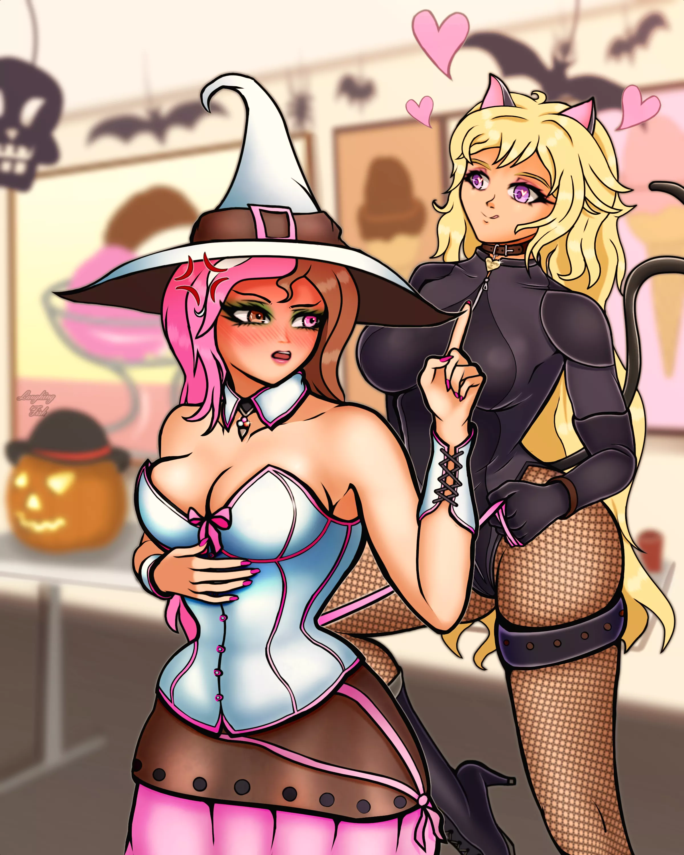 The Ice Cream Witch and her Loyal Pet (Laughing_Fish) posted by Laughing_Fish