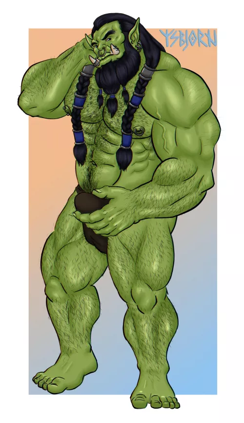 Thrall for Orctober by me by Ysbjorn07