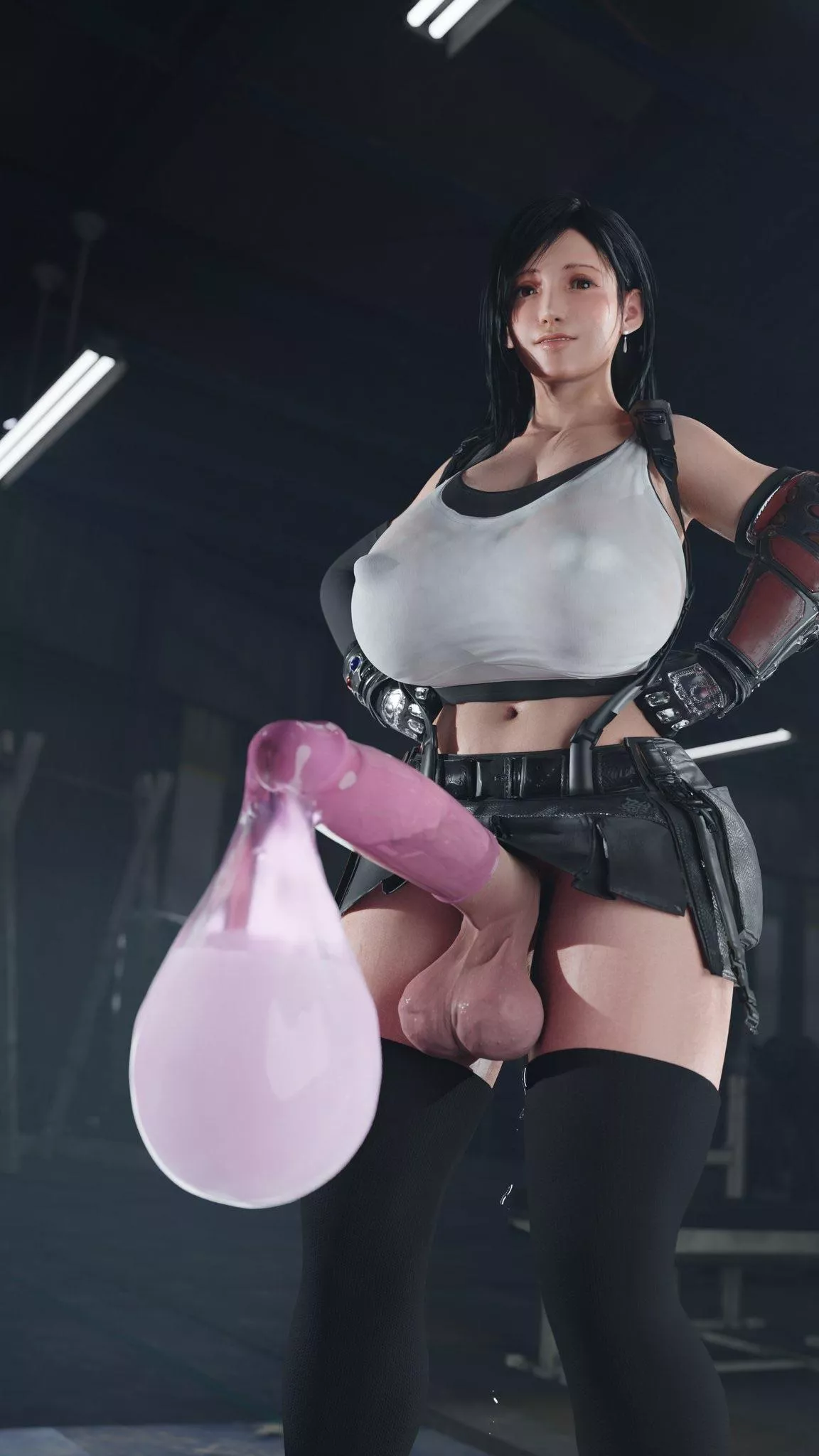 Tifa wearing a condom 🤤 (@milky3dx) posted by NuttyBiscuit23