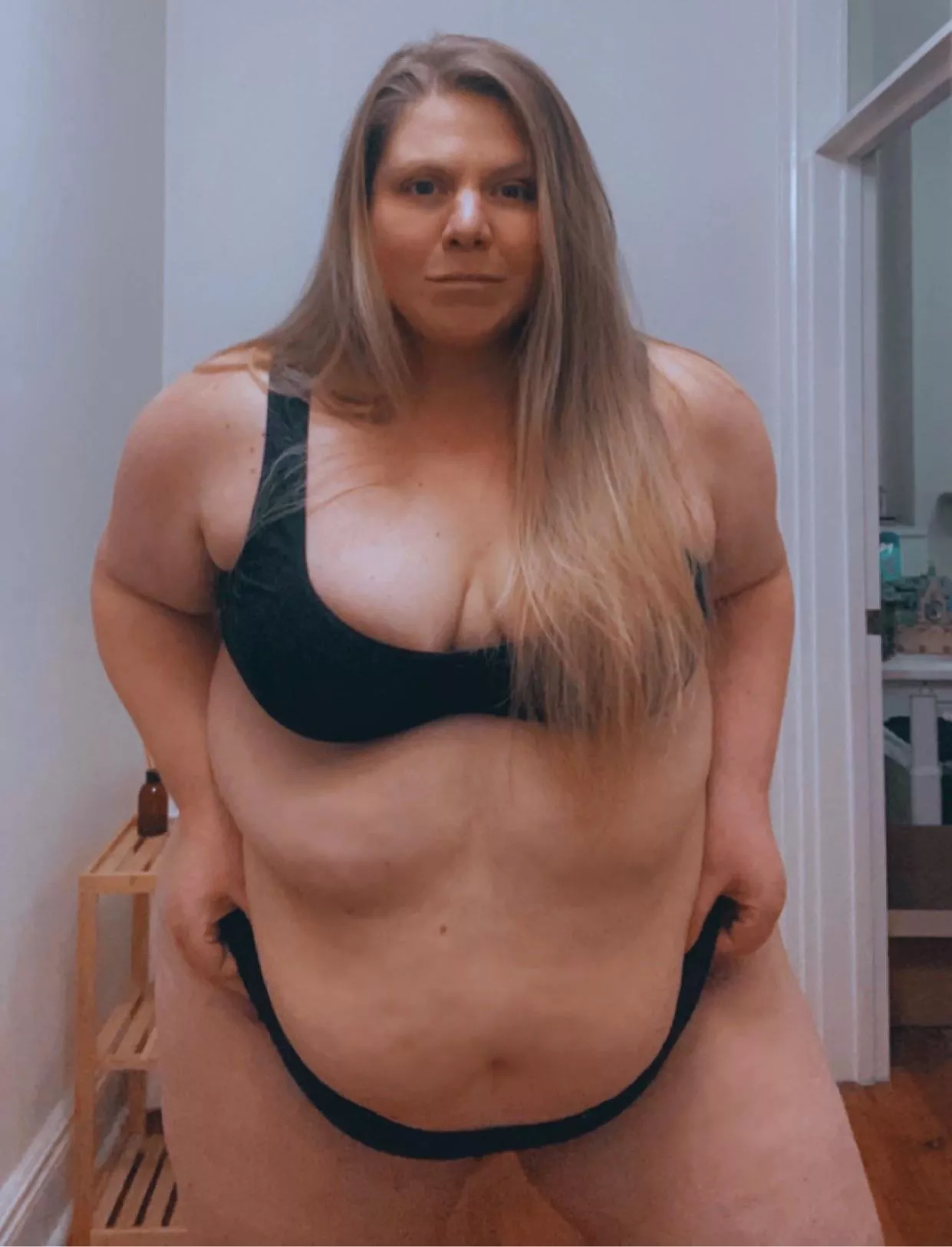 You just need to let it hang after a feed 🤤 posted by bbwamazon