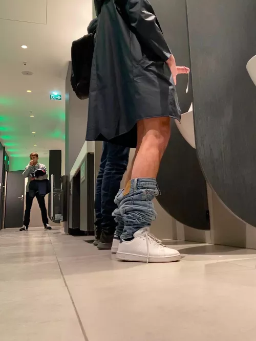 at the public toilets by nudebeach76