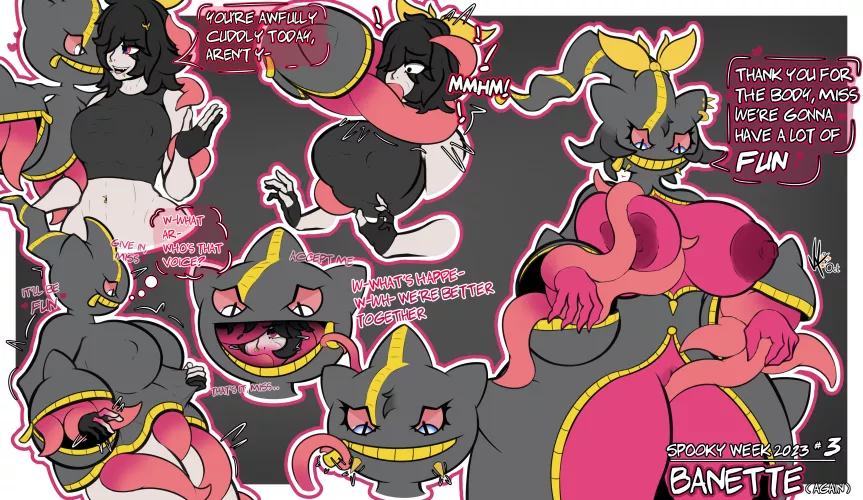 Banette Merging by Valkaveri (Pokemon Possession Expansion) by DarthFetish