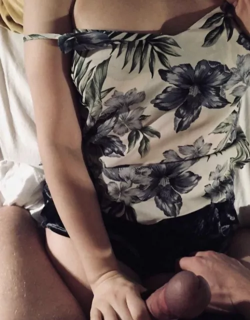 Beautiful memories from morning we both were in a good mood and both talked about fantasy of sharing her with guy over 40… by happy-as-cuck