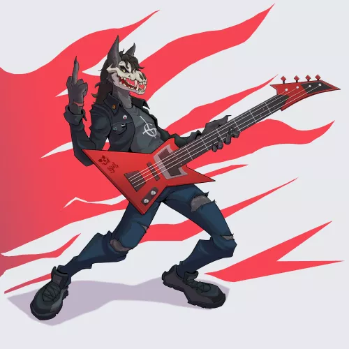 🤘🎸🔥 Give a name to this burst of musical energy! 🤘🎸🔥 (art by me) by nodly_