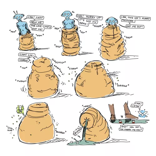 {Image} Link fails (OC) [soft vore] [like-like] [princess ruto] [digestion] [disposal] [?/f] by Longshanks666