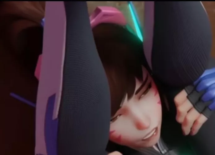 LF color source: Overwatch D.va, 3D, Mating Press, Tightsuit, legs over face by Ok_Web7260