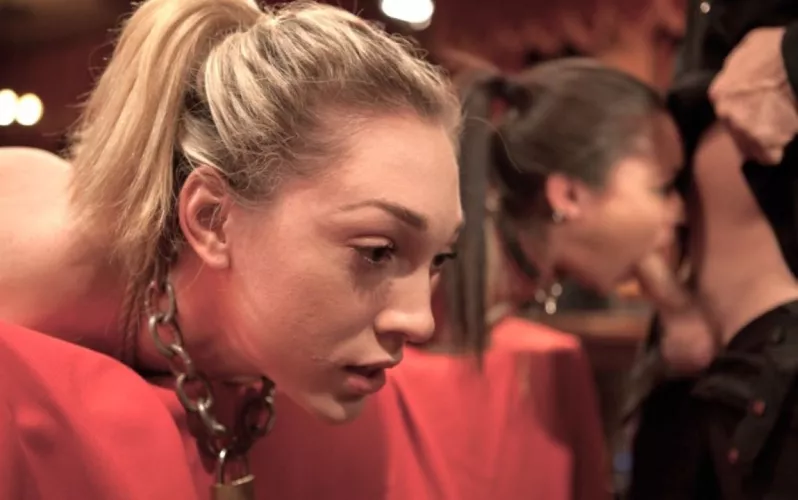 Mentally preparing as her friend goes to work by DiggBoobs2