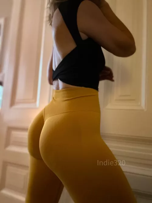 Ready to bend over and stretch for class by Indie320