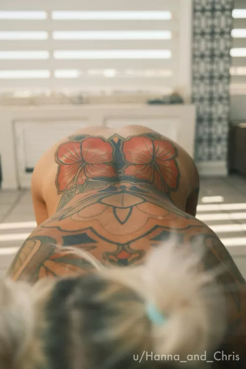 The back garden 🌺 [OC] by Hanna_and_Chris