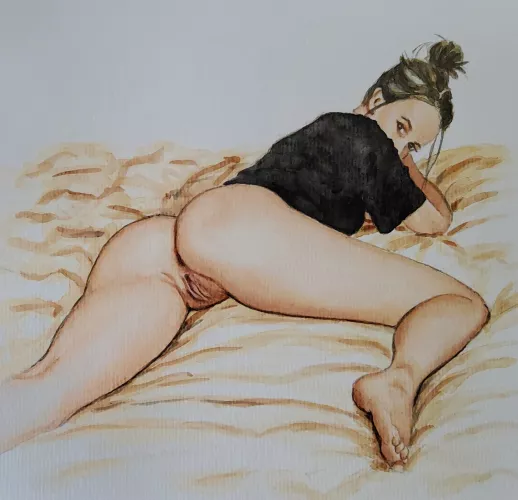 Watercolor Redditor by Jimmy by Jimmys_Paintings