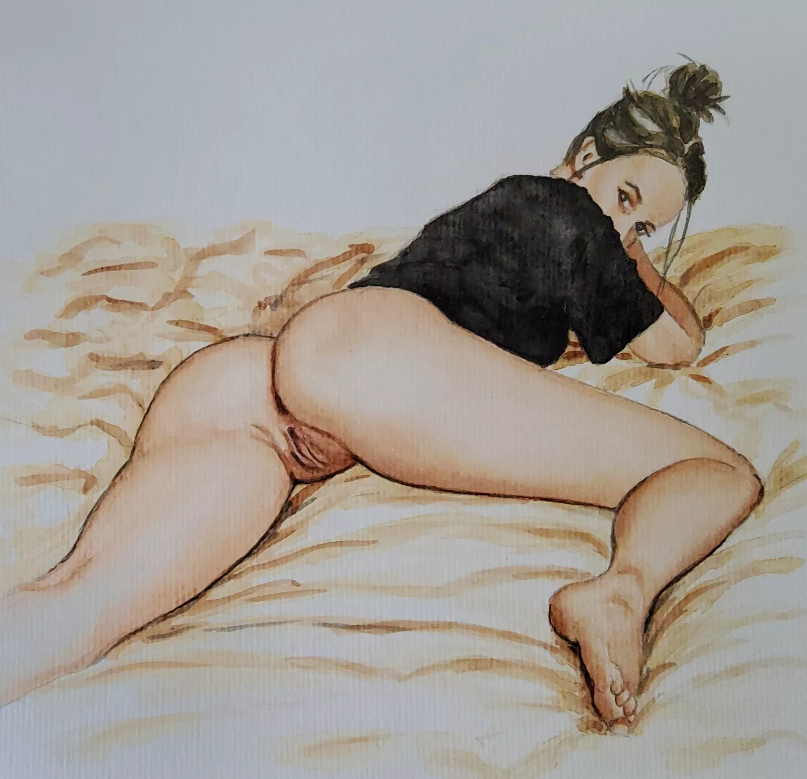 Watercolor Redditor by Jimmy posted by Jimmys_Paintings