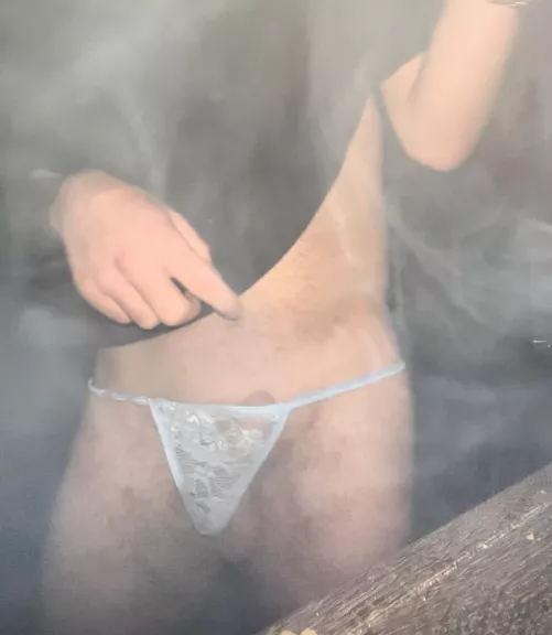 Wearing my gf’s thong while she’s out with the girls by Sure_Artichoke_3621