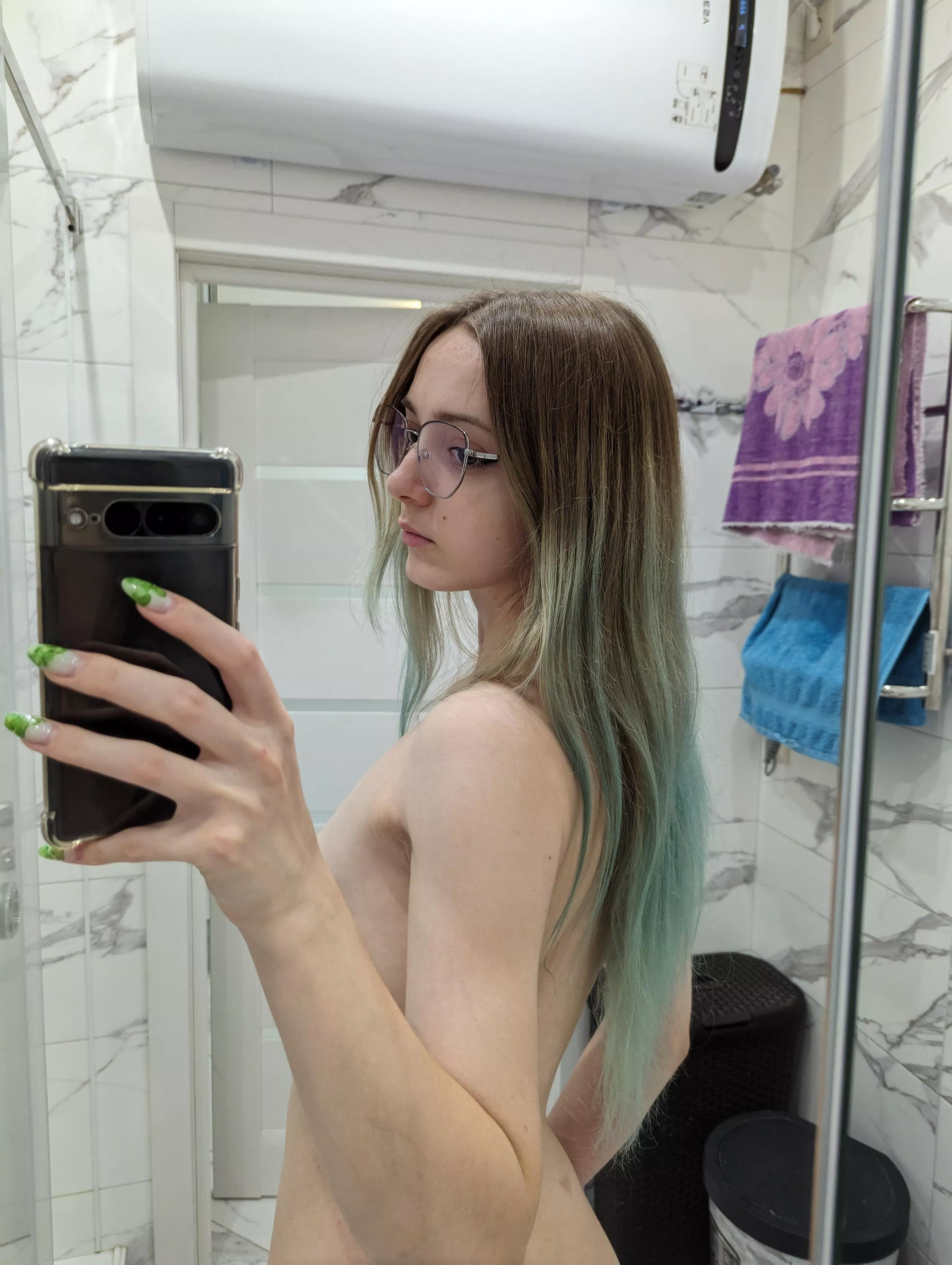 you'd grab me by my blue hair, wouldn't you posted by obovatemuhammad