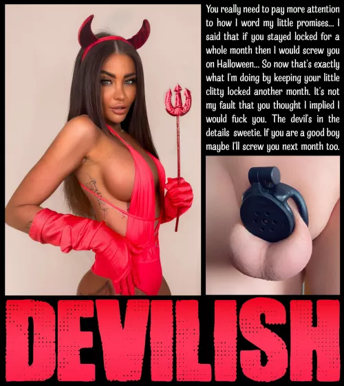 DEVILISH [chastity] [femdom] [denial] by Teas_Denial