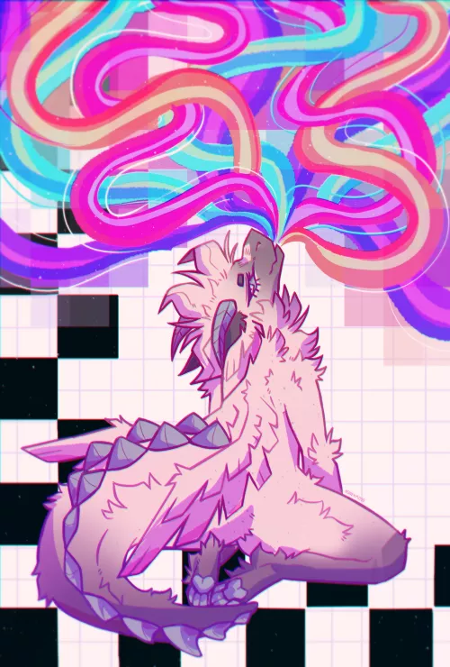 Exhale [art by me] [@honeymoss_] by honeymoss_