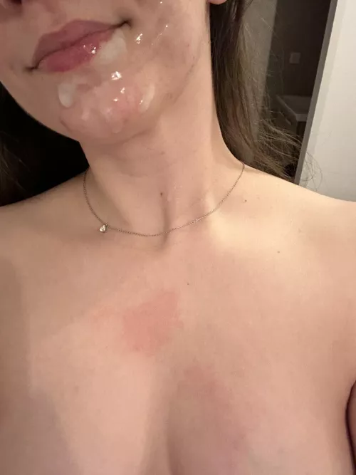 Got my protein shot before going to bed by Luna-sunfire