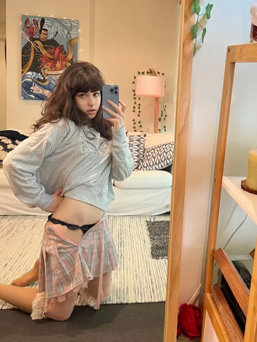 hope u don’t mind im wearing my little frilly panties for our private lesson x by smolrug