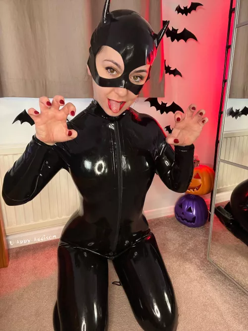 I could be the latex batgirl by abby-addison